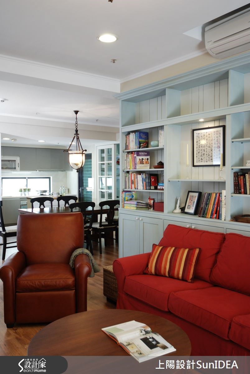 50坪新成屋(5年以下)＿美式風客廳案例圖片＿上陽設計＿上陽_08之3