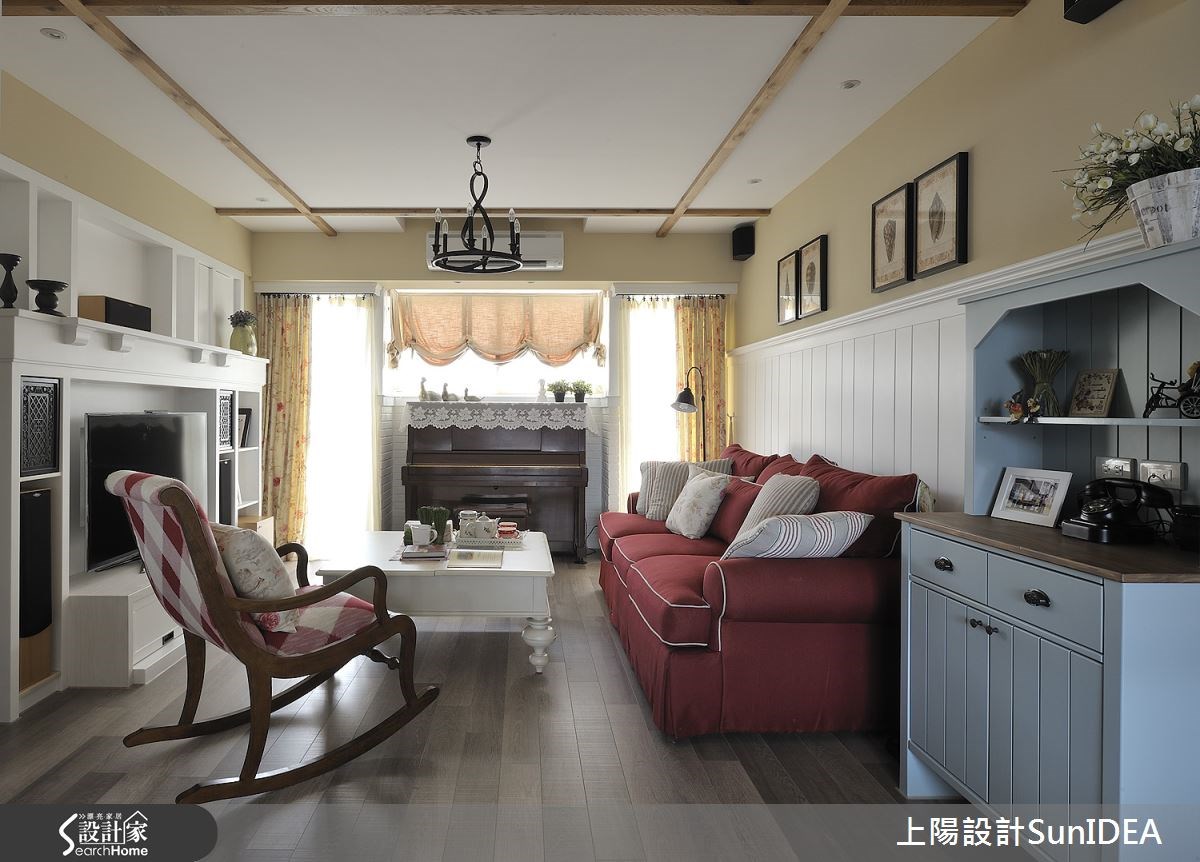 35坪老屋(16~30年)＿鄉村風客廳案例圖片＿上陽設計＿上陽_13之5