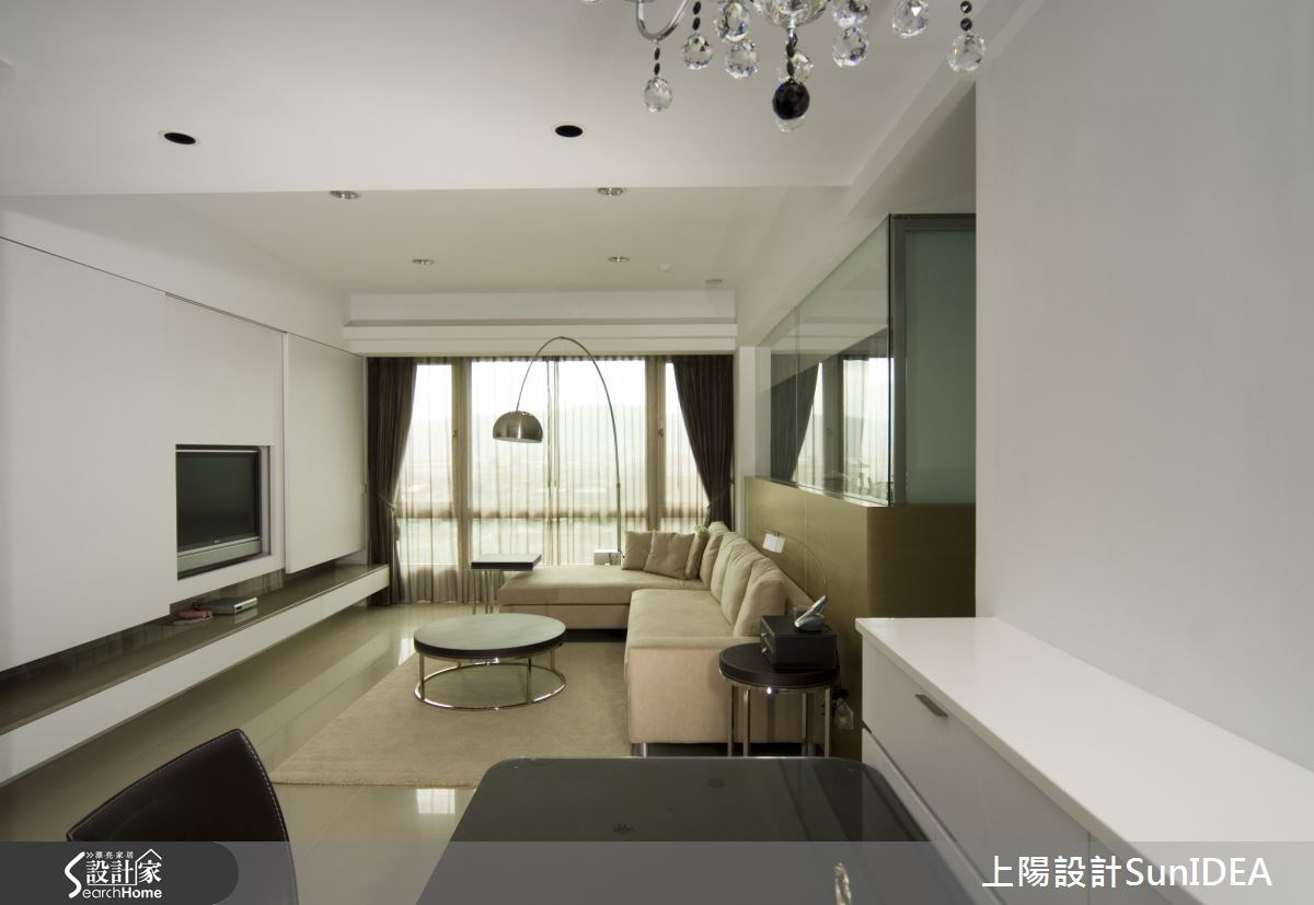 35坪新成屋(5年以下)＿簡約風客廳案例圖片＿上陽設計＿上陽_03之4