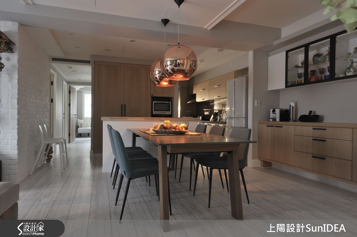 40坪預售屋＿北歐風餐廳吧檯案例圖片＿上陽設計＿上陽_12之10