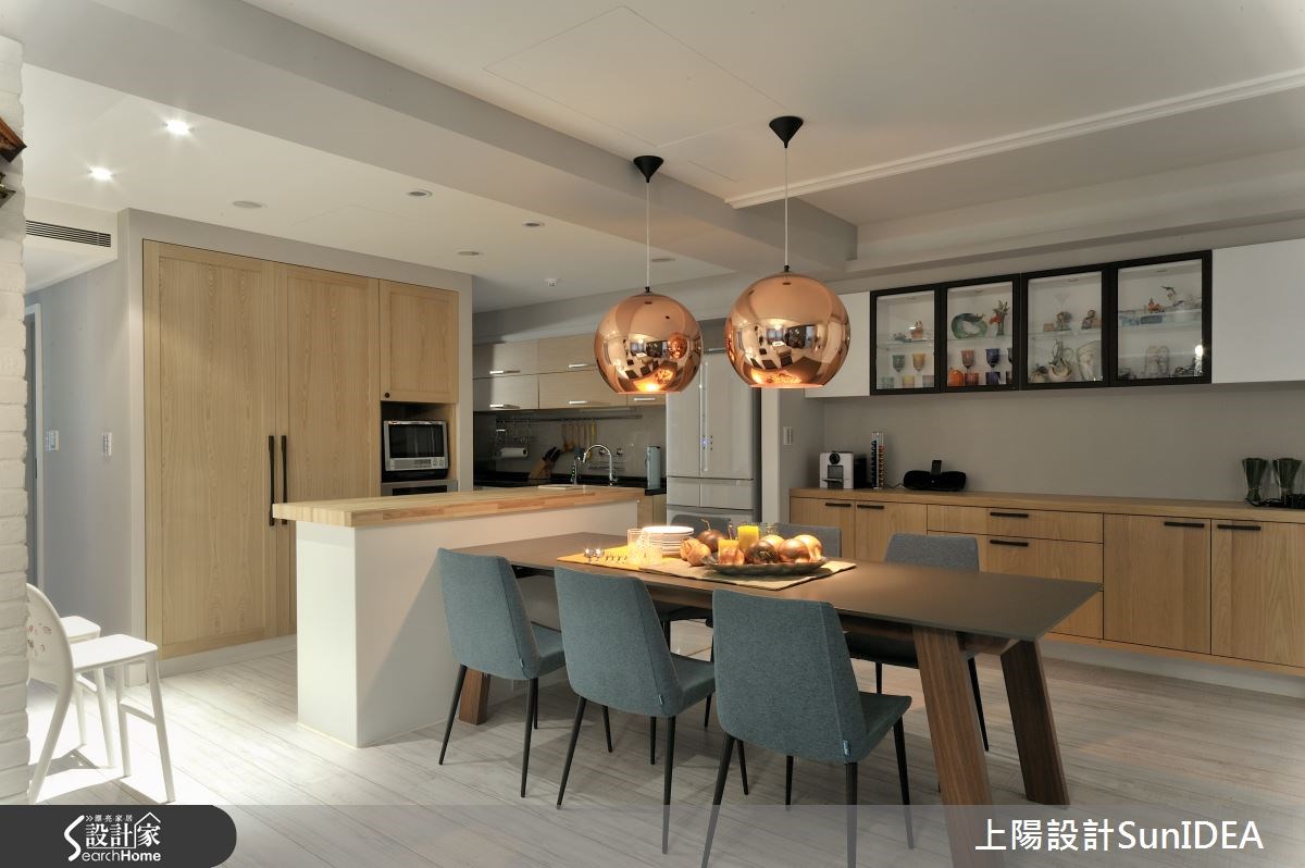 40坪預售屋＿北歐風餐廳吧檯案例圖片＿上陽設計＿上陽_12之11