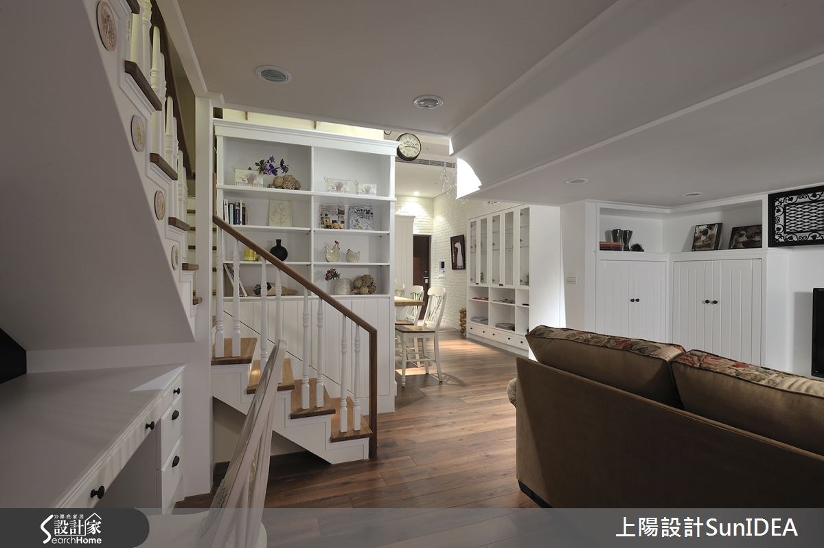 18坪新成屋(5年以下)＿鄉村風樓梯案例圖片＿上陽設計＿上陽_16之2