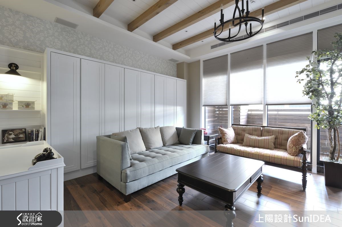 17坪新成屋(5年以下)＿鄉村風客廳案例圖片＿上陽設計＿上陽_17之5