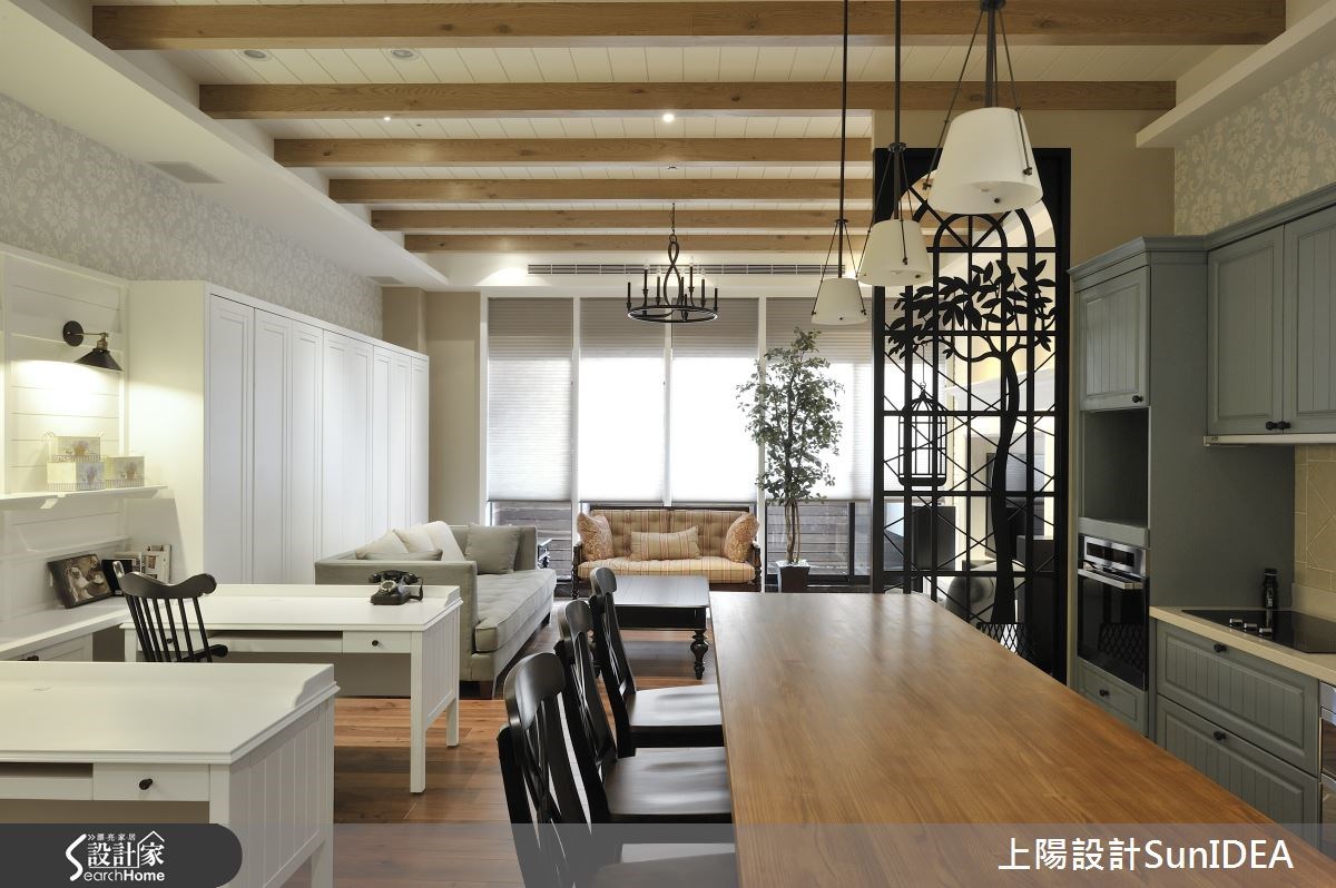 17坪新成屋(5年以下)＿鄉村風餐廳吧檯案例圖片＿上陽設計＿上陽_17之12