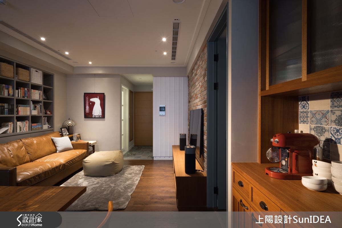 25坪新成屋(5年以下)＿鄉村風客廳案例圖片＿上陽設計＿上陽_18之14