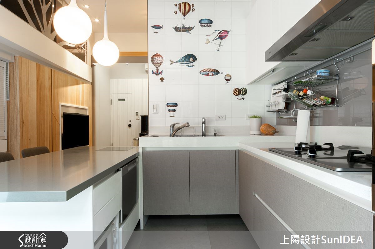 28坪新成屋(5年以下)＿現代風廚房吧檯案例圖片＿上陽設計＿上陽_20之12