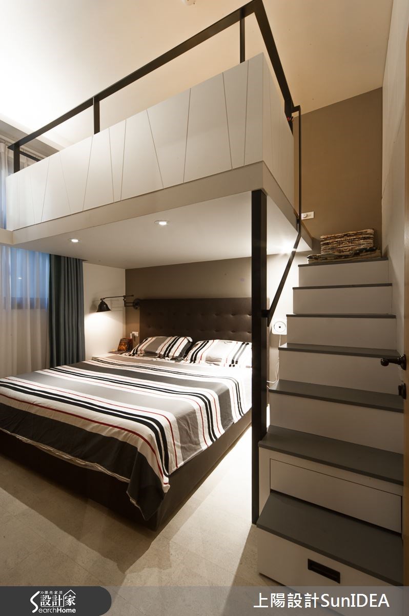 28坪新成屋(5年以下)＿現代風臥室樓梯案例圖片＿上陽設計＿上陽_20之15