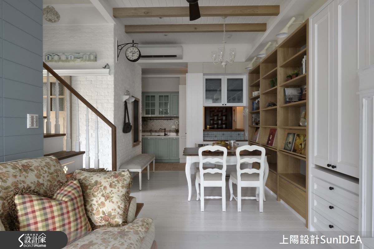 14坪新成屋(5年以下)＿鄉村風客廳餐廳廚房案例圖片＿上陽設計＿上陽_22之4