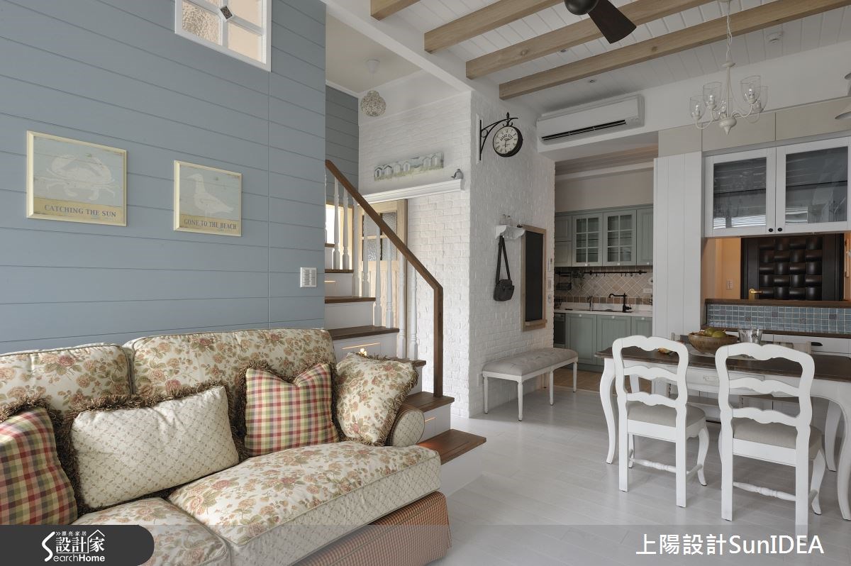 14坪新成屋(5年以下)＿鄉村風客廳餐廳廚房案例圖片＿上陽設計＿上陽_22之5