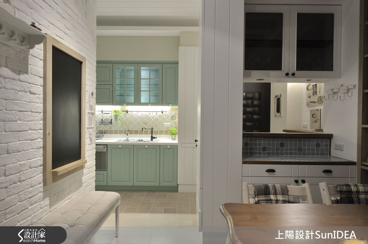 14坪新成屋(5年以下)＿鄉村風廚房案例圖片＿上陽設計＿上陽_22之15