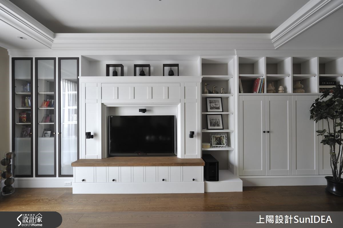 50坪新成屋(5年以下)＿美式風客廳案例圖片＿上陽設計＿上陽_25之2