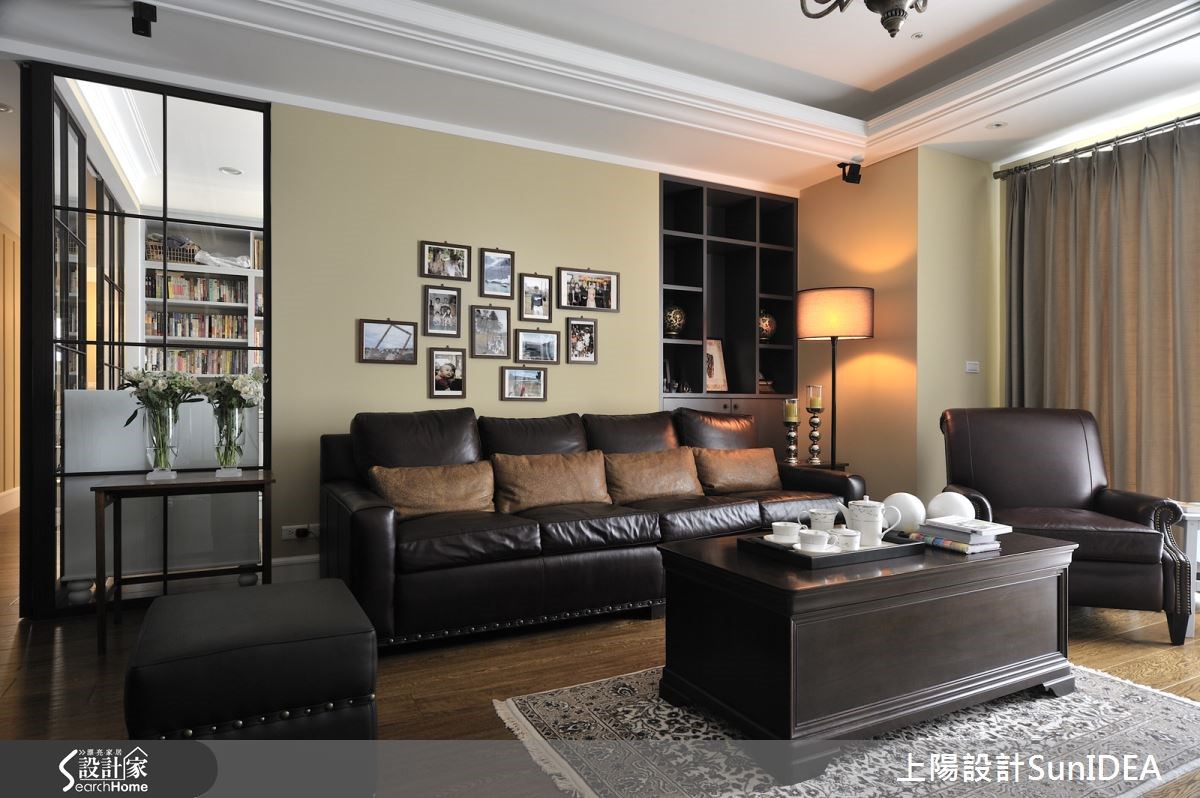 50坪新成屋(5年以下)＿美式風客廳案例圖片＿上陽設計＿上陽_25之4