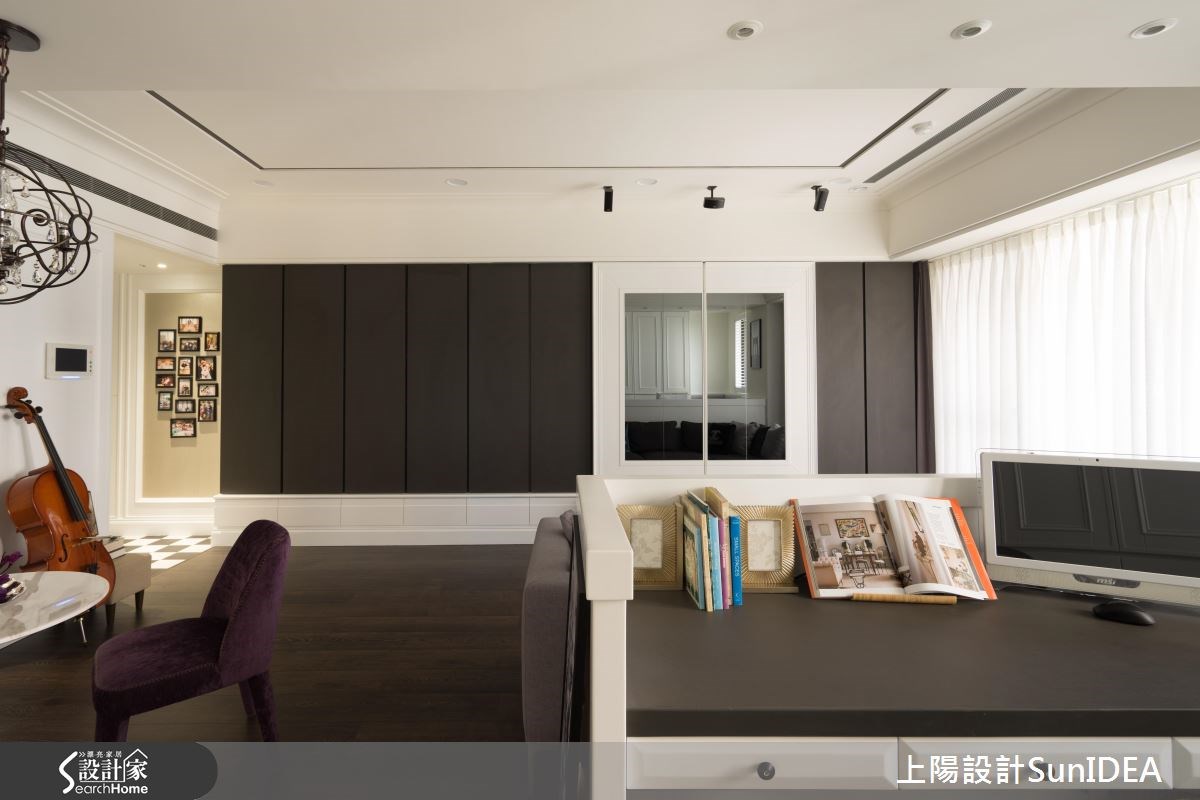 26坪新成屋(5年以下)＿美式風客廳書房案例圖片＿上陽設計＿上陽_28之14