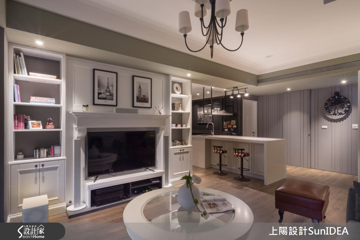 26坪新成屋(5年以下)＿美式風客廳吧檯案例圖片＿上陽設計＿上陽_29之8