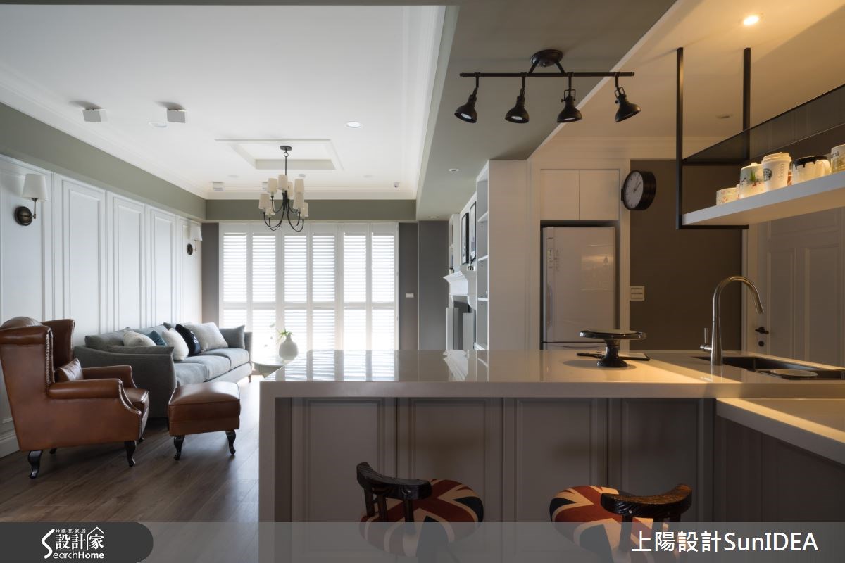 26坪新成屋(5年以下)＿美式風吧檯案例圖片＿上陽設計＿上陽_29之11