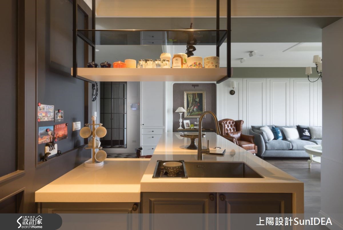 26坪新成屋(5年以下)＿美式風廚房吧檯案例圖片＿上陽設計＿上陽_29之17