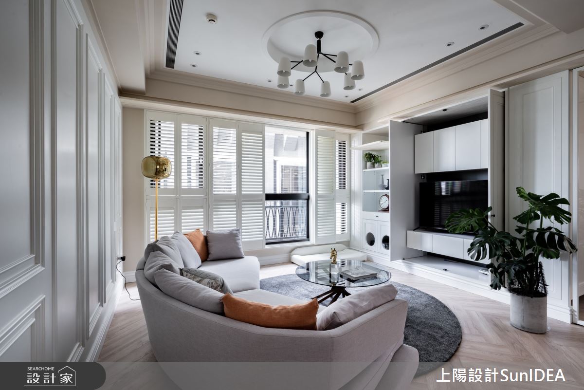 35坪新成屋(5年以下)＿美式風客廳案例圖片＿上陽設計＿上陽_36之3