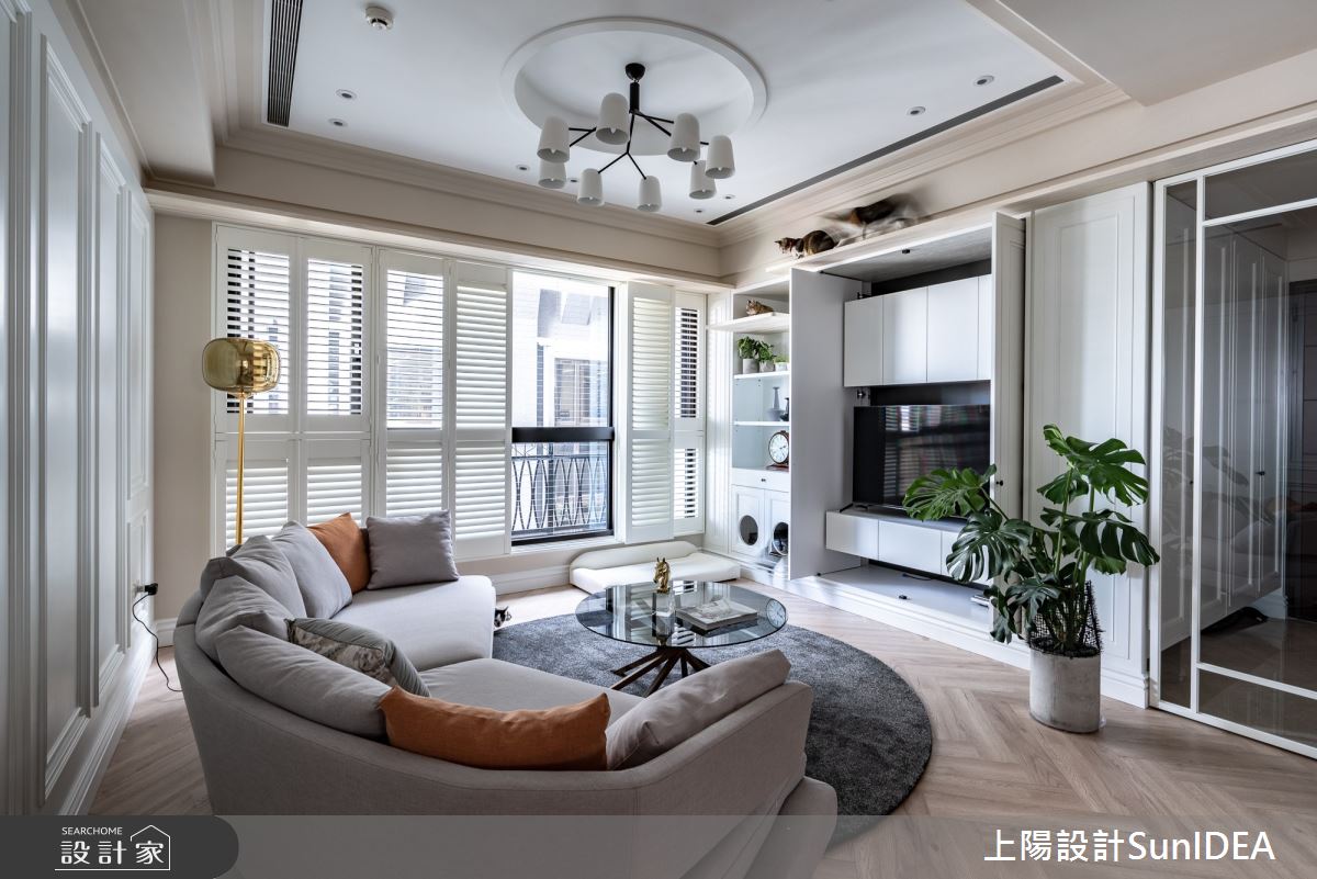 35坪新成屋(5年以下)＿美式風客廳案例圖片＿上陽設計＿上陽_36之4