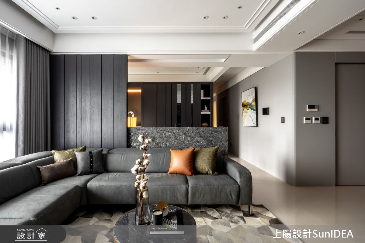 35坪新成屋(5年以下)＿現代輕奢風客廳案例圖片＿上陽設計＿上陽_38之5