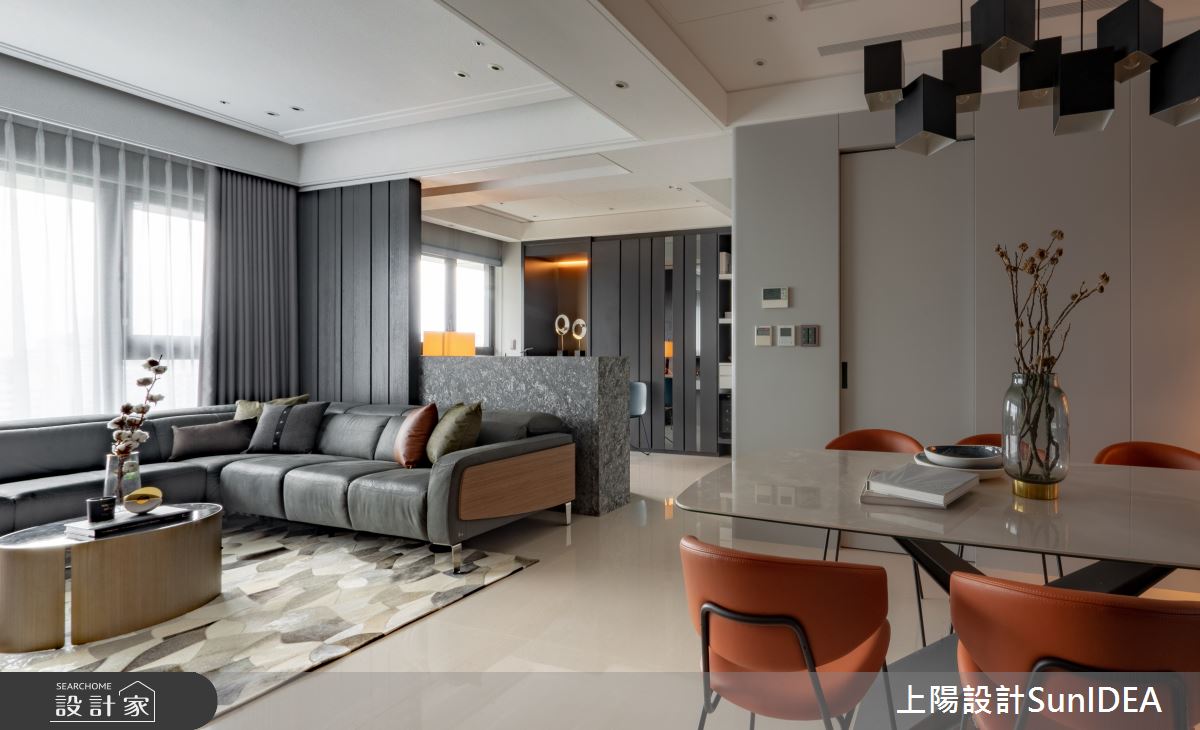 35坪新成屋(5年以下)＿現代輕奢風客廳餐廳案例圖片＿上陽設計＿上陽_38之2