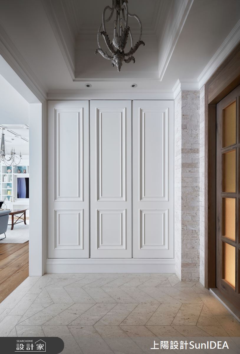 80坪新成屋(5年以下)＿美式風玄關案例圖片＿上陽設計＿上陽_41之2