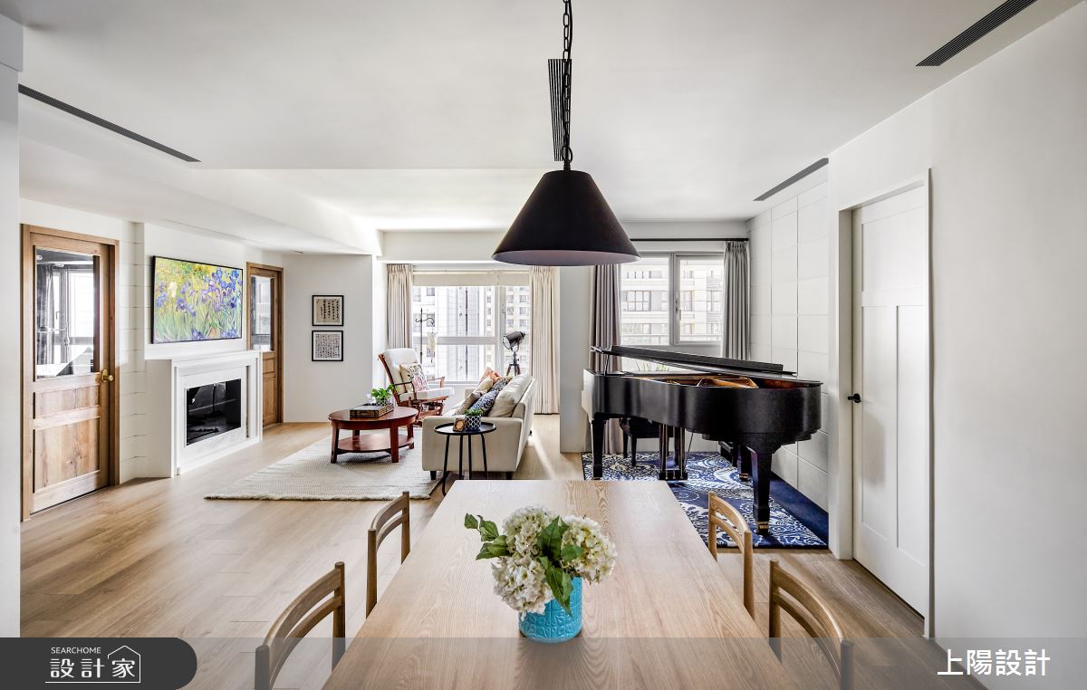 45坪新成屋(5年以下)＿美式風客廳餐廳案例圖片＿上陽設計＿上陽_43之7