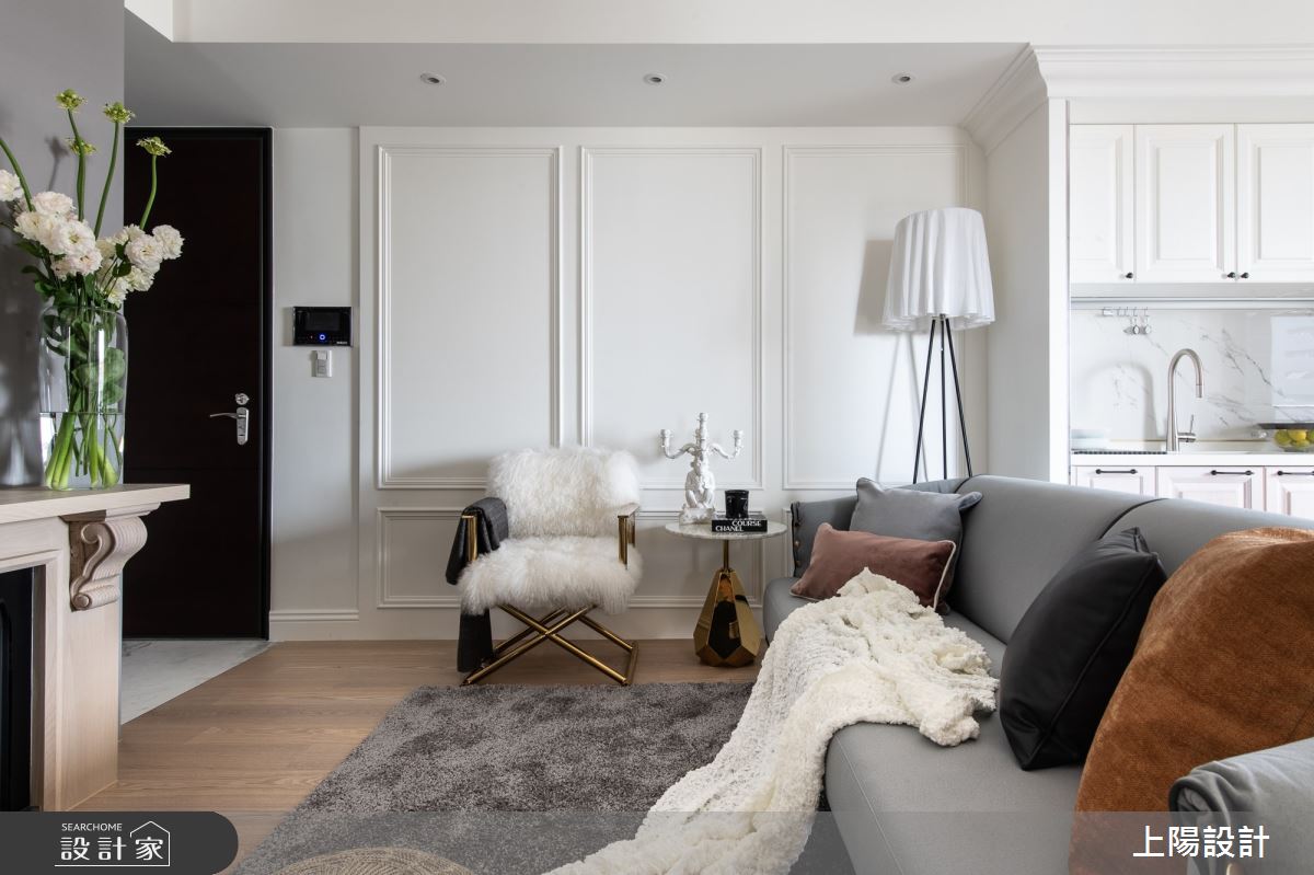 22坪新成屋(5年以下)＿法式時尚風玄關客廳案例圖片＿上陽設計＿上陽_45之3