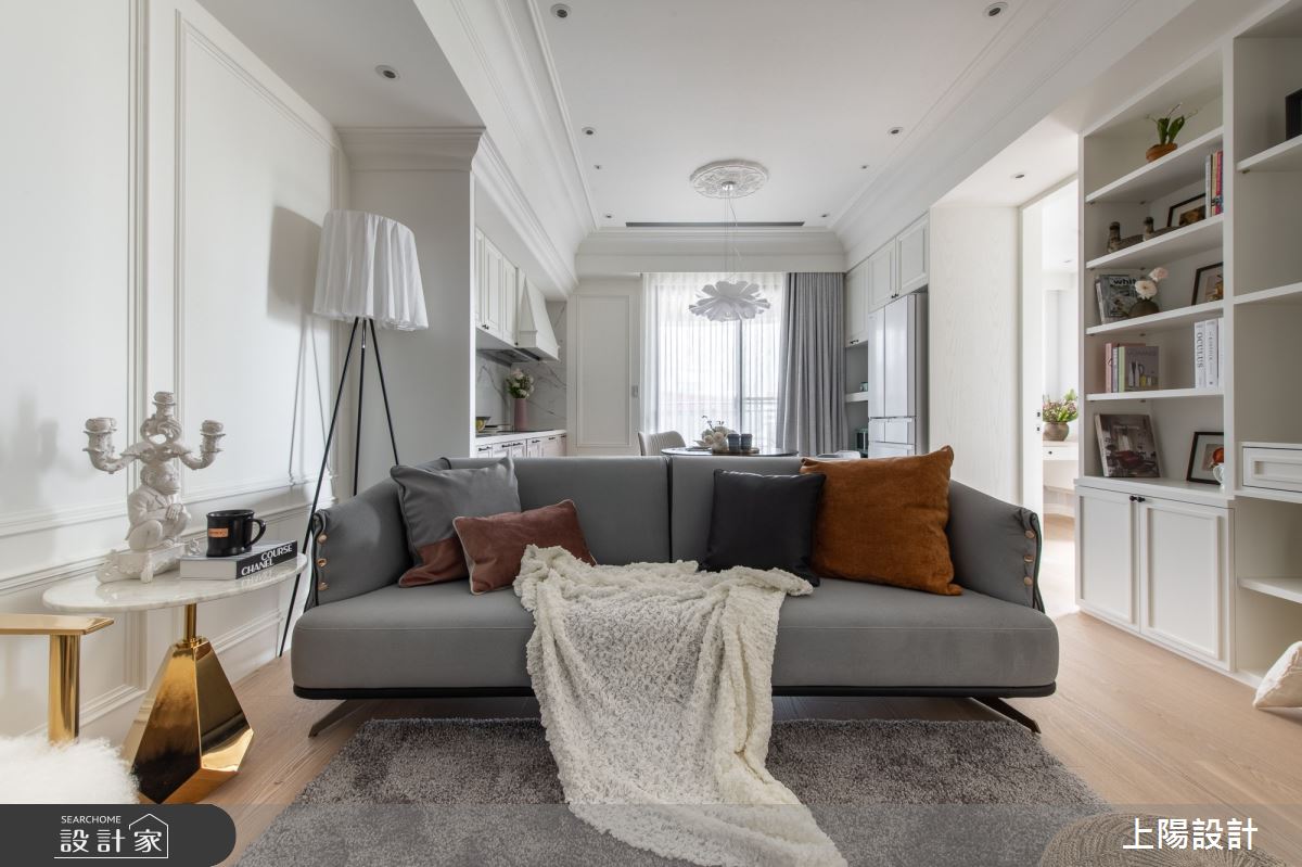 22坪新成屋(5年以下)＿法式時尚風客廳案例圖片＿上陽設計＿上陽_45之12