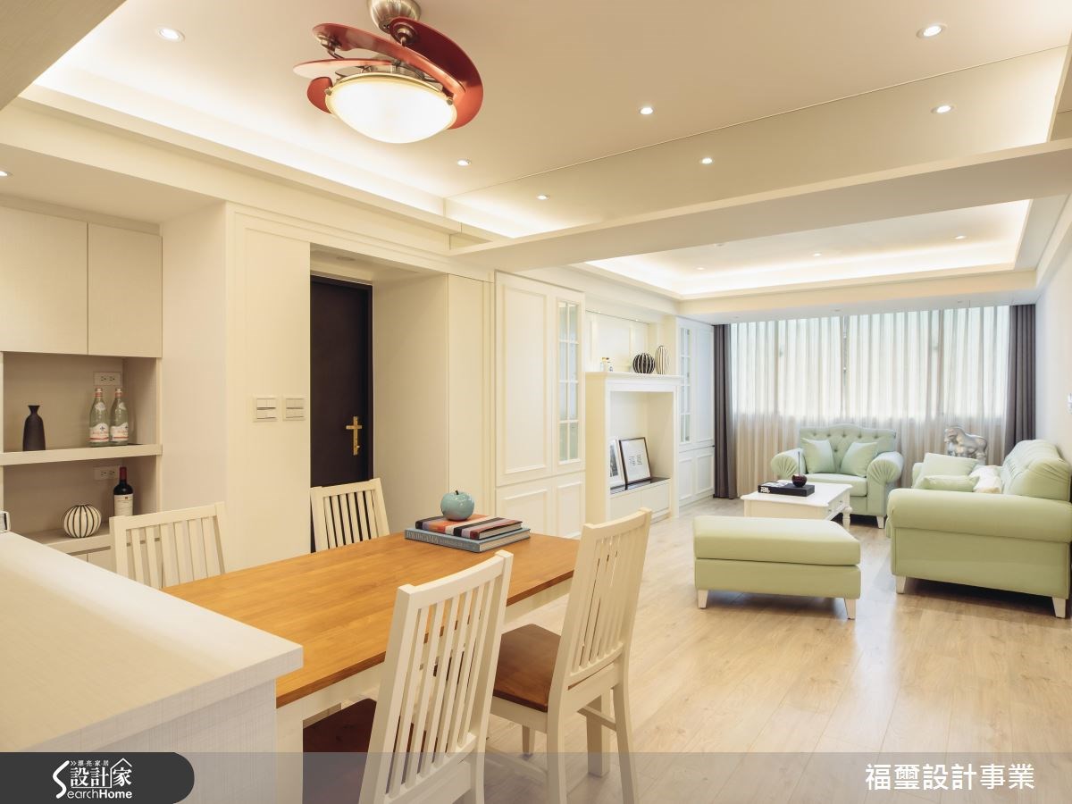 30坪中古屋(5~15年)＿鄉村風客廳餐廳案例圖片＿福璽設計事業＿福璽_12之5
