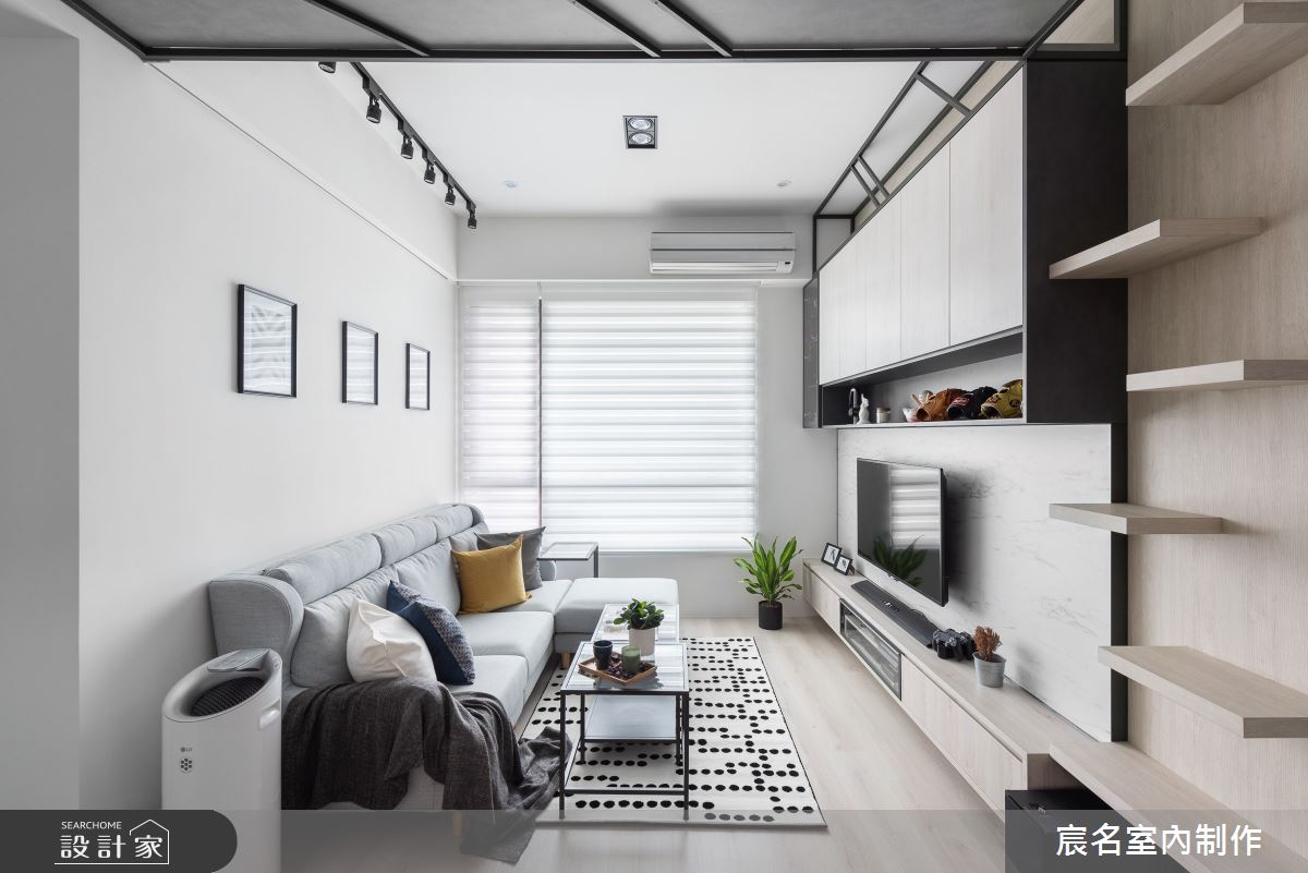 20坪中古屋(5~15年)＿簡約風客廳案例圖片＿宸名設計有限公司＿宸名_形構之5