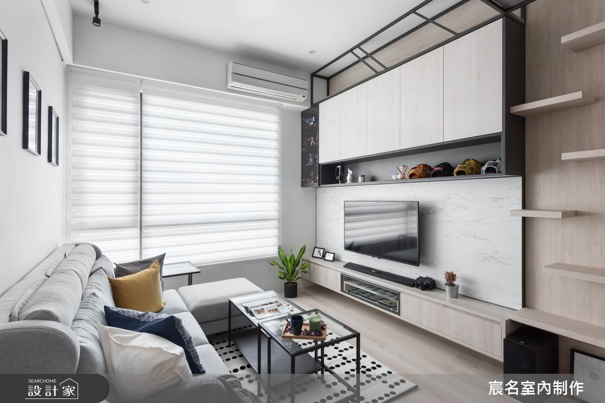 20坪中古屋(5~15年)＿簡約風客廳案例圖片＿宸名設計有限公司＿宸名_形構之6