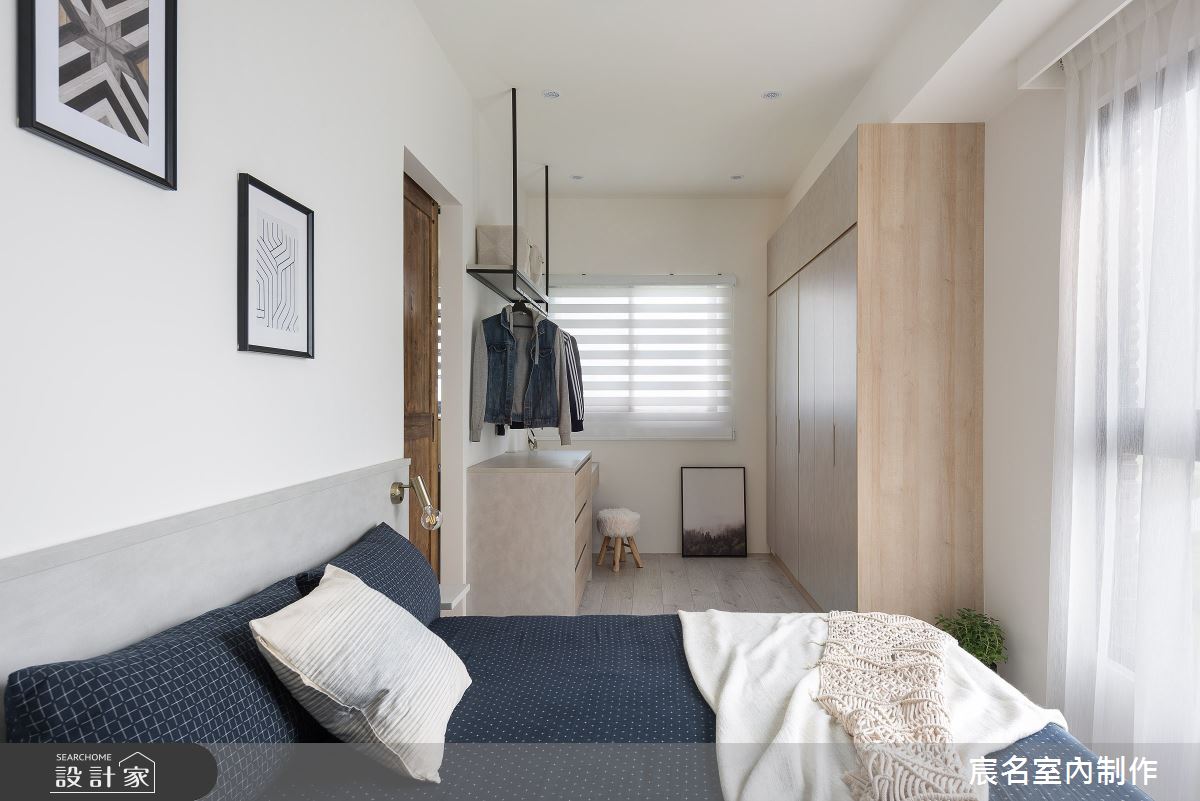 25坪新成屋(5年以下)＿簡約風臥室案例圖片＿宸名設計有限公司＿宸名_沐曦之17