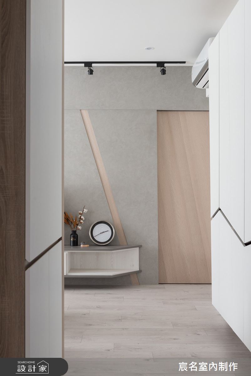 25坪新成屋(5年以下)＿簡約風玄關案例圖片＿宸名設計有限公司＿宸名_沐曦之2