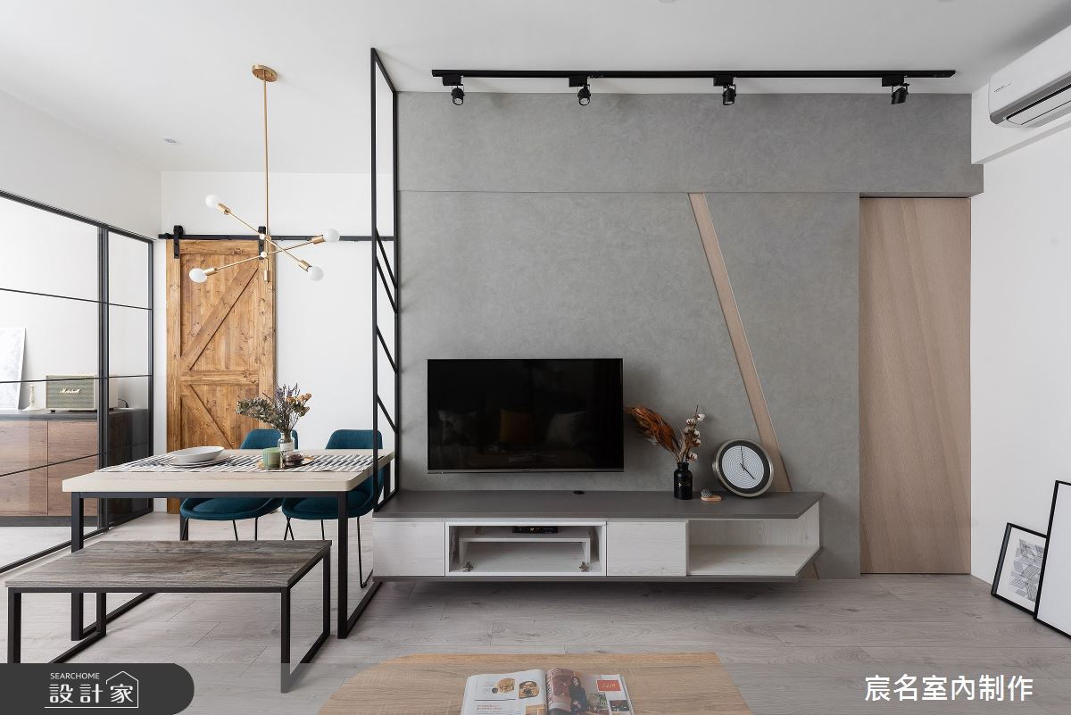 25坪新成屋(5年以下)＿簡約風客廳案例圖片＿宸名設計有限公司＿宸名_沐曦之8