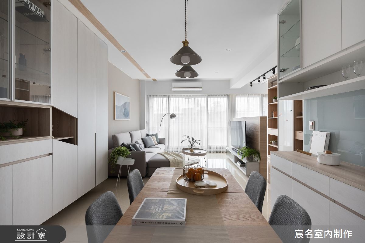 30坪新成屋(5年以下)＿簡約風客廳餐廳案例圖片＿宸名設計有限公司＿宸名_詠絮之6