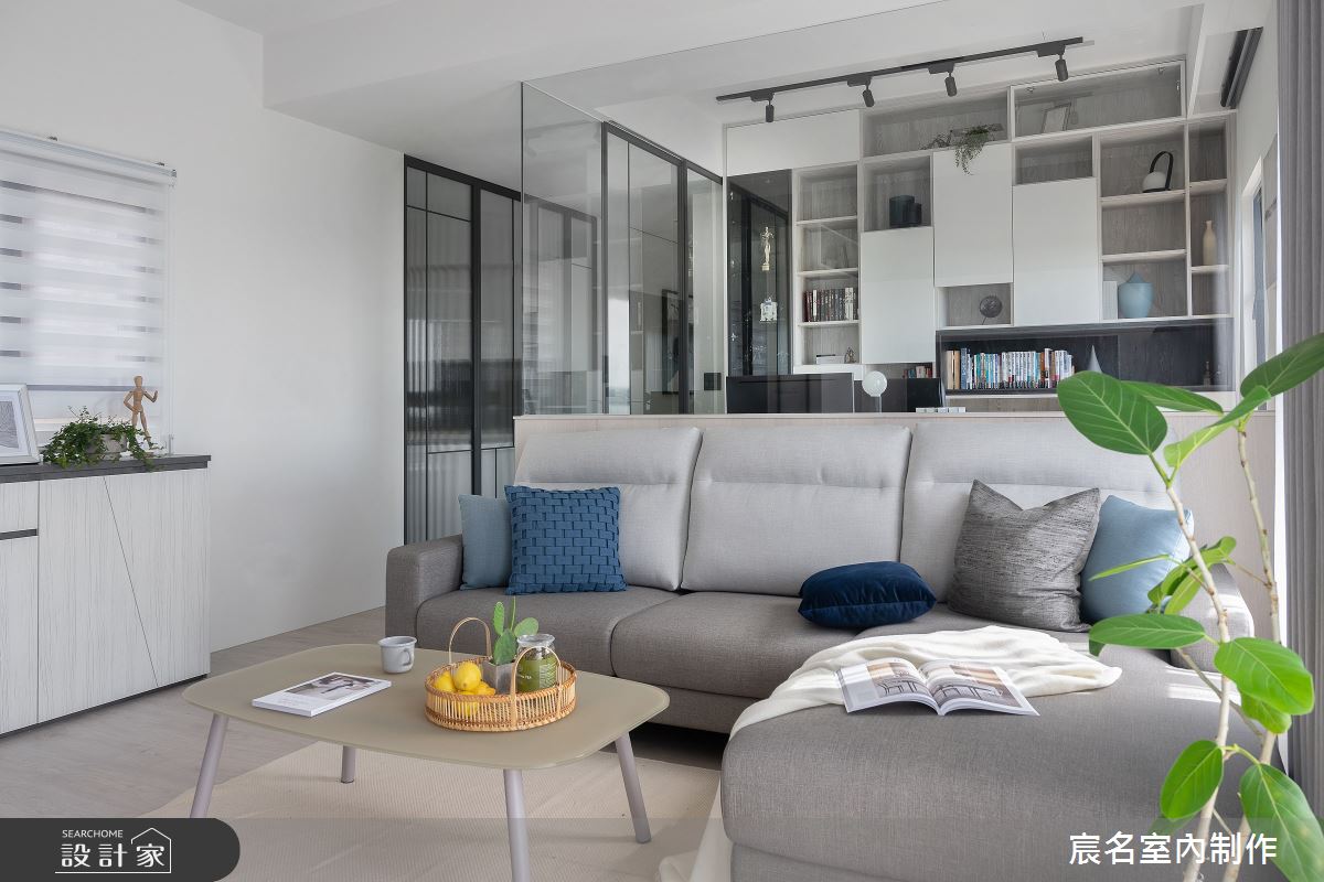30坪新成屋(5年以下)＿混搭風客廳書房案例圖片＿宸名設計有限公司＿宸名_方舟之3