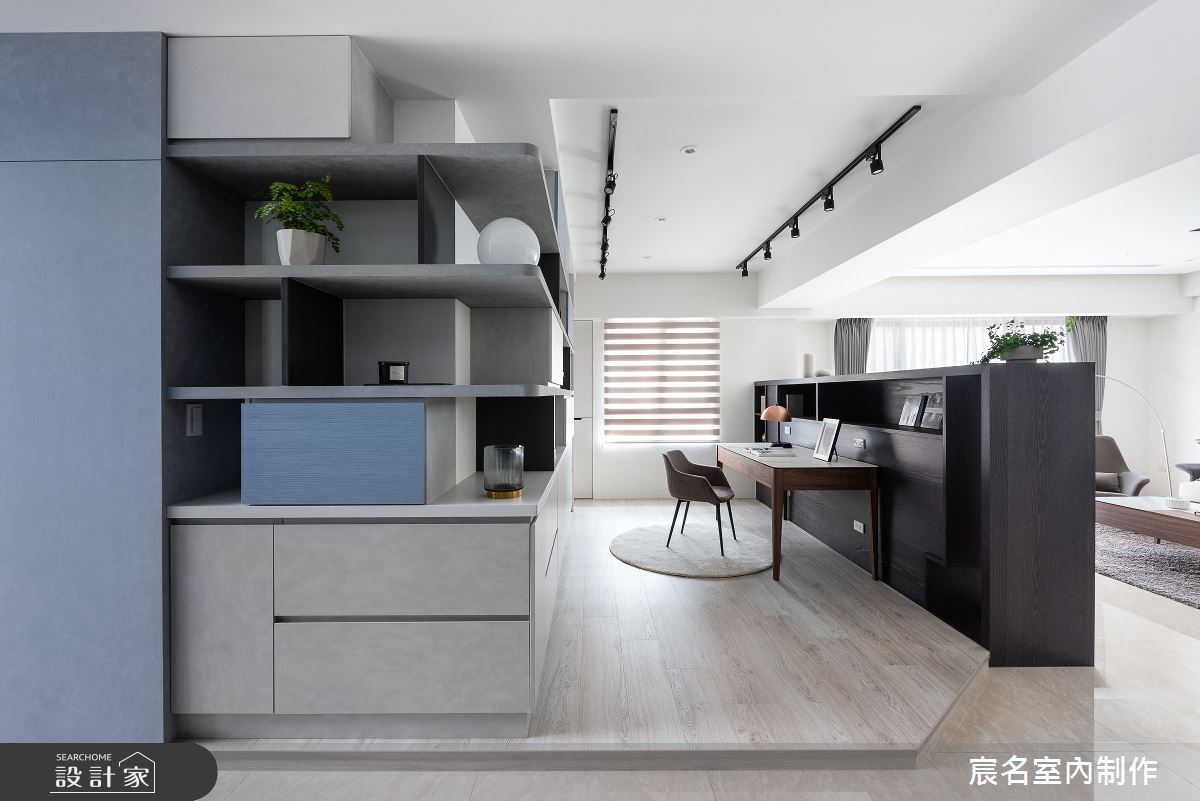 40坪新成屋(5年以下)＿現代風書房案例圖片＿宸名設計有限公司＿宸名_縷光之10