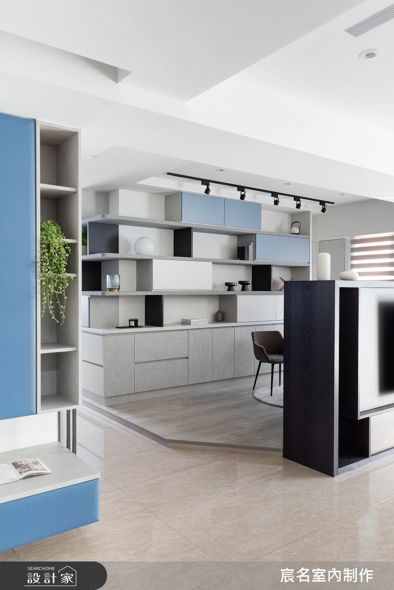 40坪新成屋(5年以下)＿現代風書房案例圖片＿宸名設計有限公司＿宸名_縷光之4
