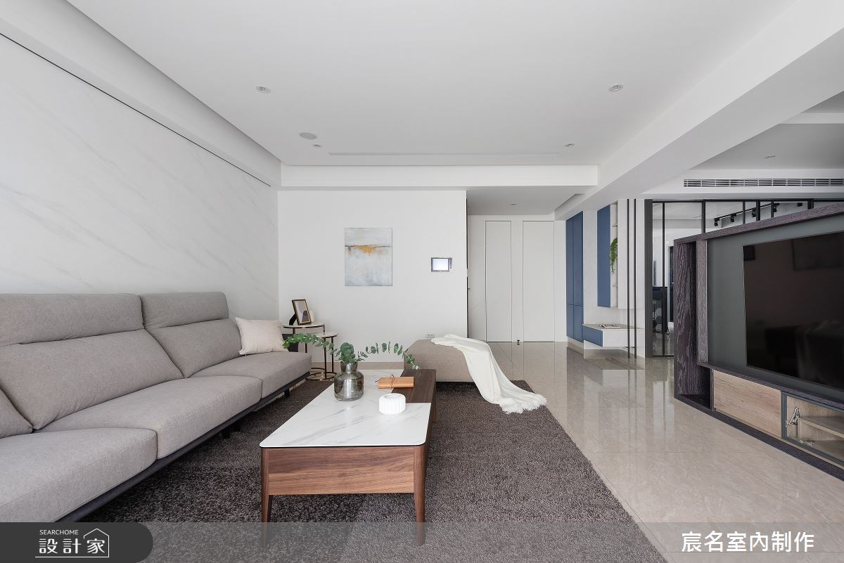 40坪新成屋(5年以下)＿現代風客廳案例圖片＿宸名設計有限公司＿宸名_縷光之7