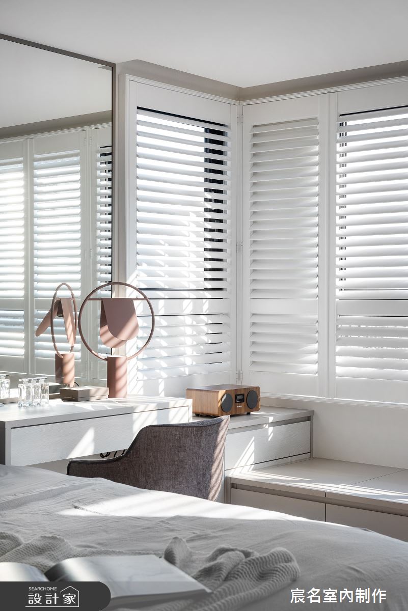 40坪新成屋(5年以下)＿現代風臥室臥榻案例圖片＿宸名設計有限公司＿宸名_縷光之18