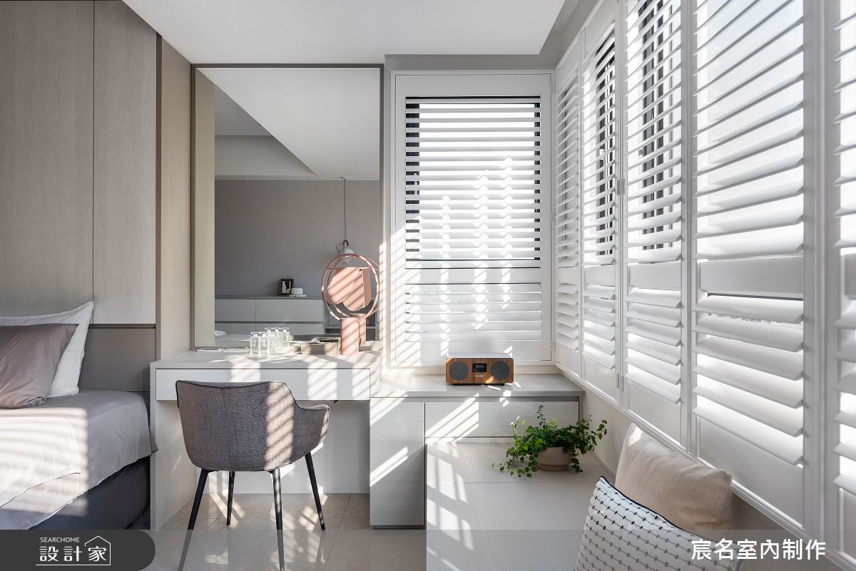 40坪新成屋(5年以下)＿現代風臥室臥榻案例圖片＿宸名設計有限公司＿宸名_縷光之21