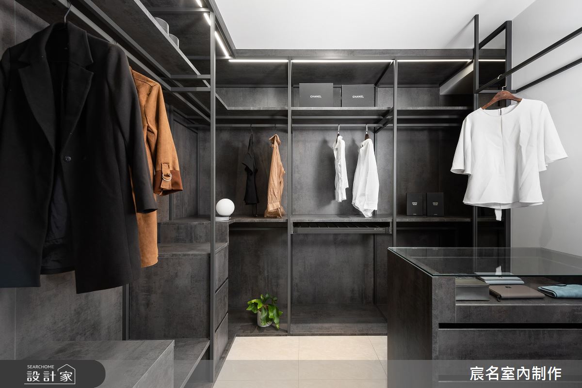 40坪新成屋(5年以下)＿現代風更衣間案例圖片＿宸名設計有限公司＿宸名_縷光之23