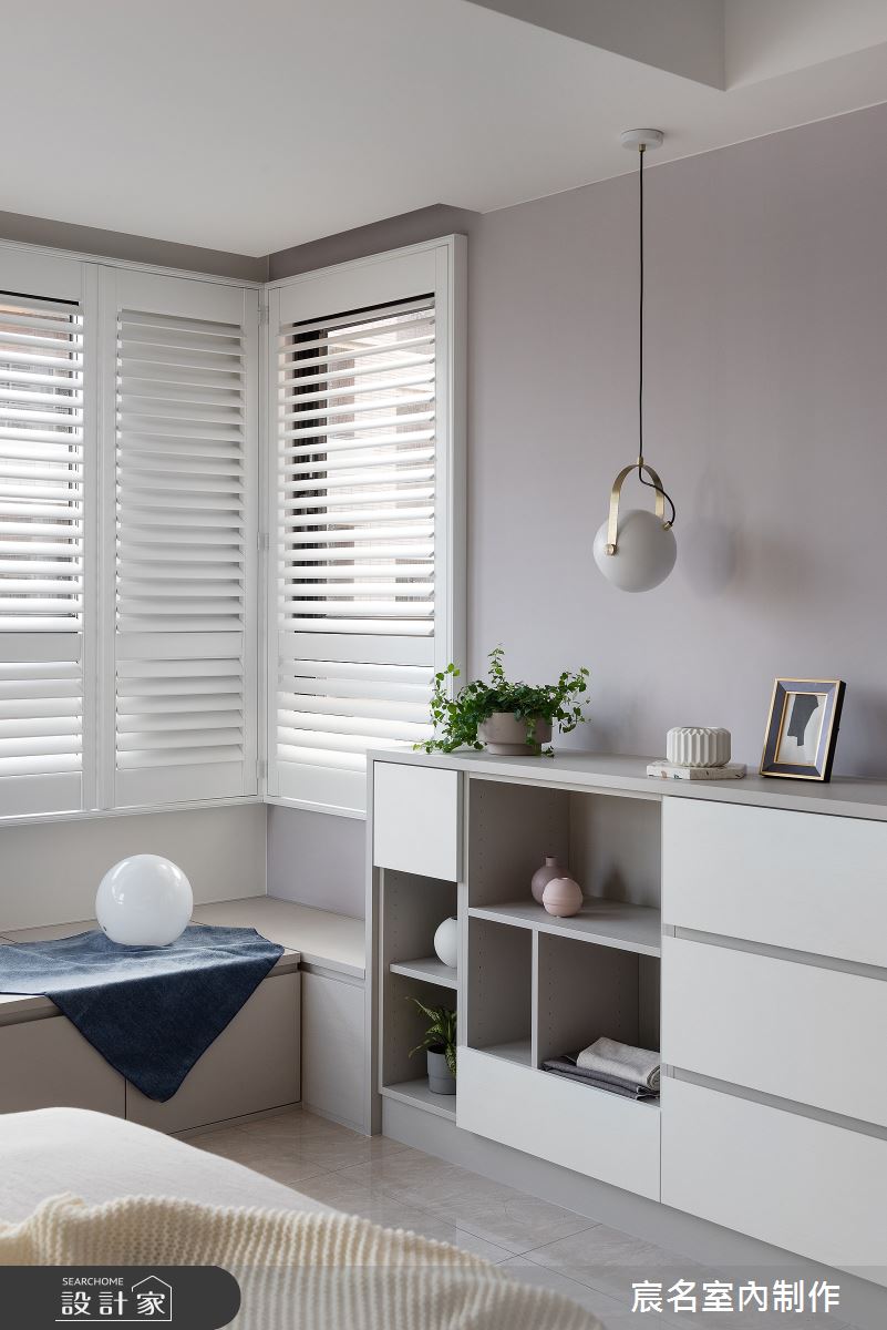 40坪新成屋(5年以下)＿現代風臥室臥榻案例圖片＿宸名設計有限公司＿宸名_縷光之19