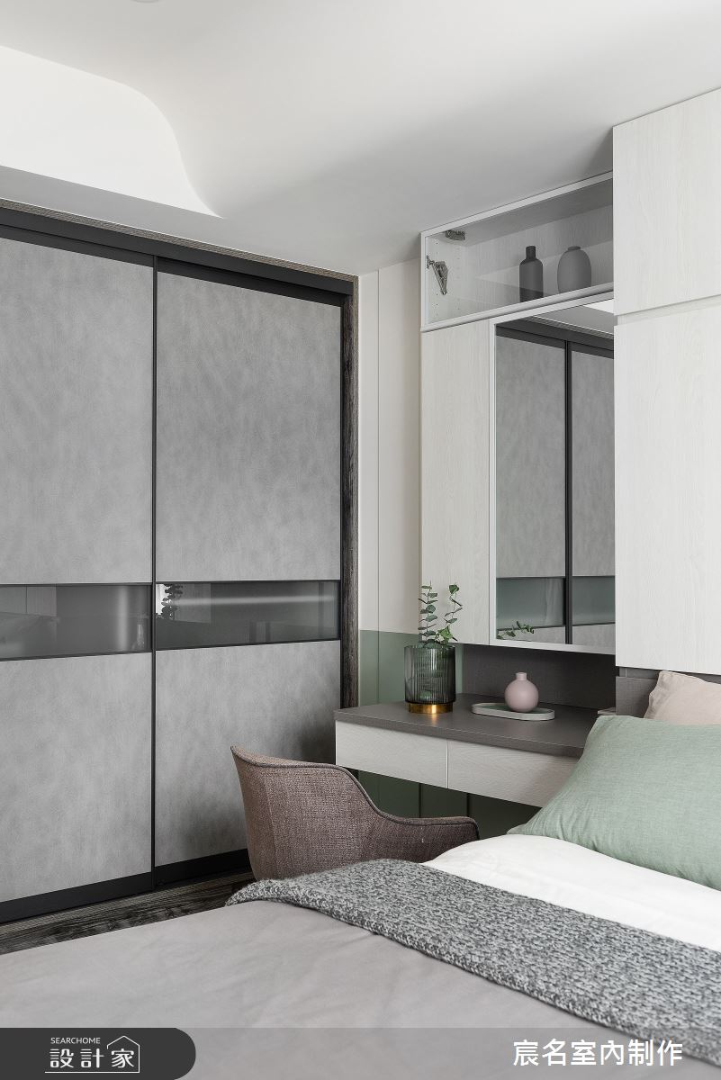 40坪新成屋(5年以下)＿現代風臥室案例圖片＿宸名設計有限公司＿宸名_縷光之27