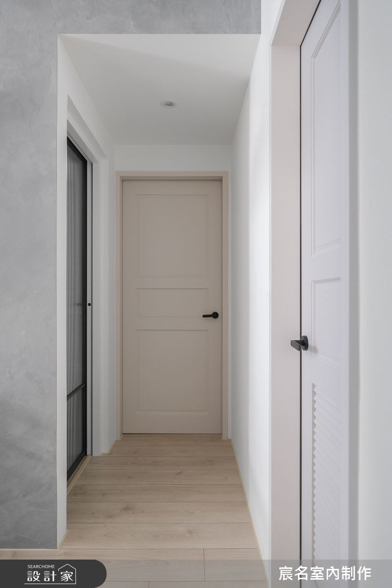 15坪新成屋(5年以下)＿簡約風走廊案例圖片＿宸名設計有限公司＿宸名_栩皙之12
