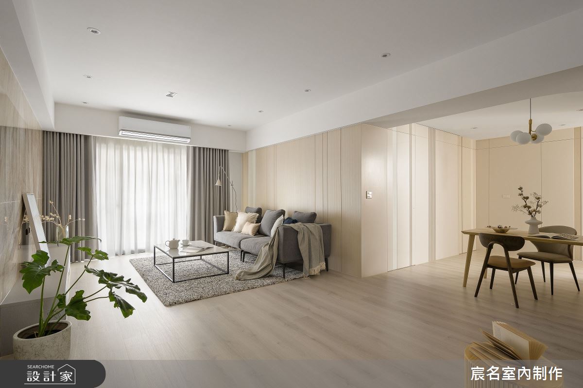 35坪中古屋(5~15年)＿簡約風客廳案例圖片＿宸名設計有限公司＿宸名_格扉之4