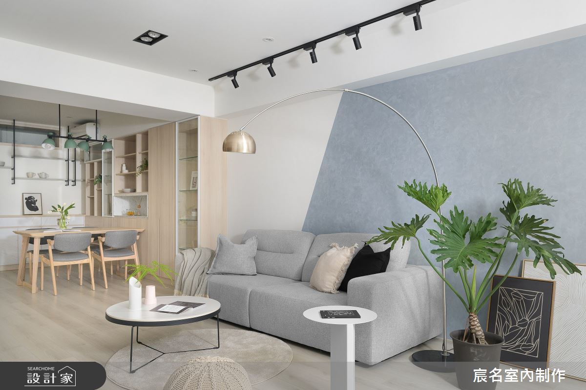 25坪老屋(31~40年)＿簡約風客廳餐廳案例圖片＿宸名設計有限公司＿宸名_沐日之9