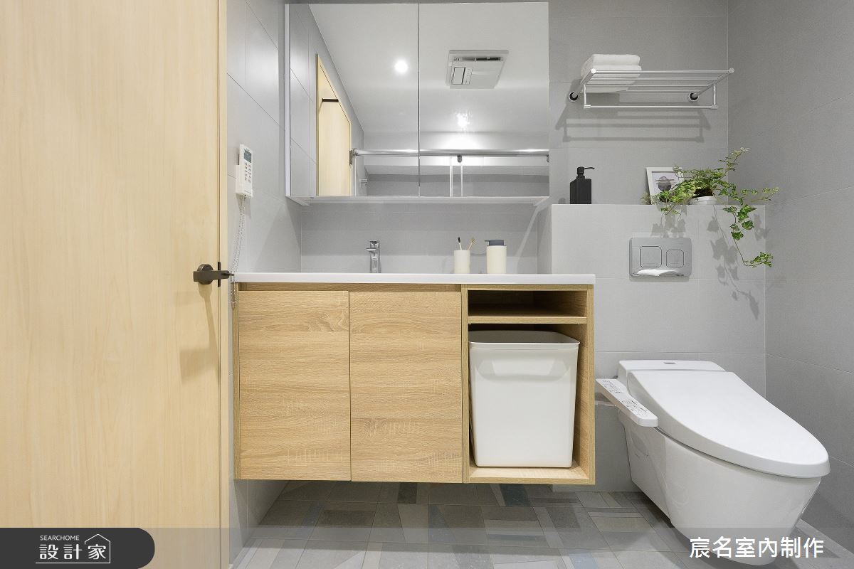 25坪老屋(31~40年)＿簡約風浴室案例圖片＿宸名設計有限公司＿宸名_沐日之15