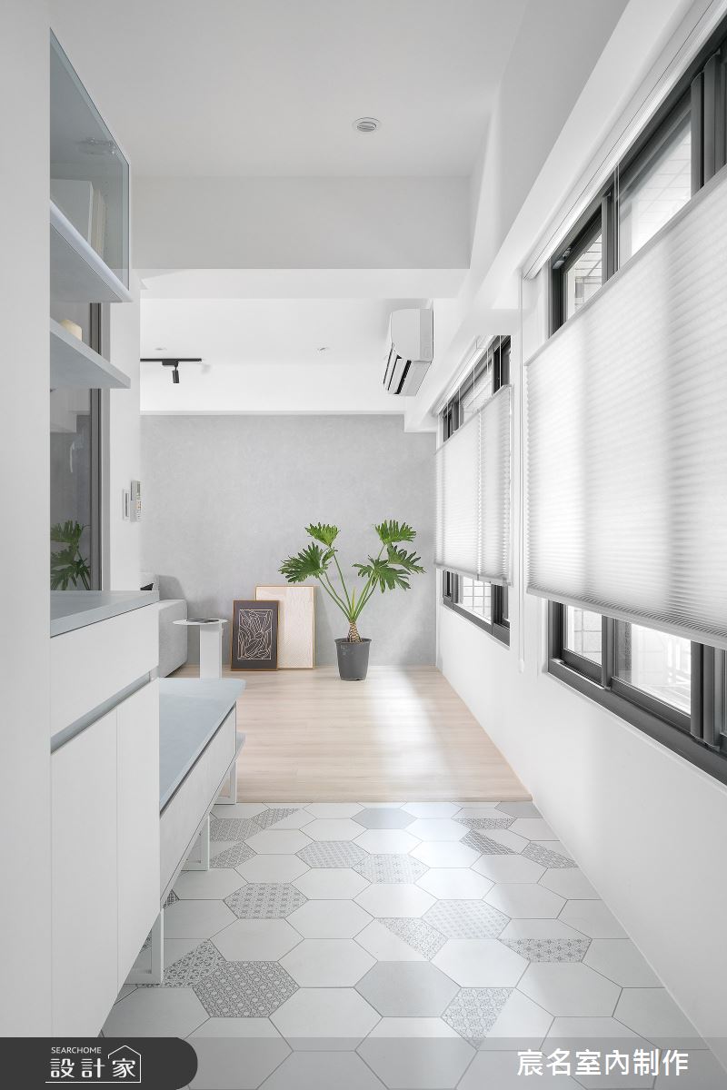 25坪老屋(31~40年)＿簡約風玄關案例圖片＿宸名設計有限公司＿宸名_沐日之1