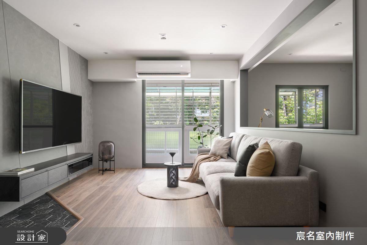25坪老屋(41~50年)＿簡約風客廳案例圖片＿宸名設計有限公司＿宸名_曜岩之3